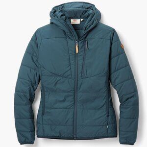 Fjällräven Keb Padded Insulated Hoodie • Women’s M • Mountain Blue